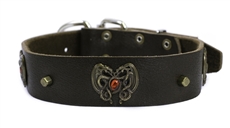 Dragon Heart | Leather Dog Collar