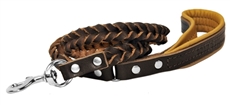 Comfort Braid | Leather Dog Leash
