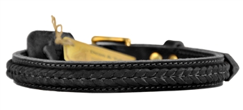 The Braid One | Leather Dog Collar