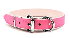 Pink B&B | Leather Dog Collar
