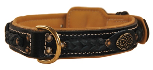 Designer Leather Dog Collar w/ Nappa Lining | Dean's Legend
