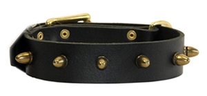 The Bullet | Leather Dog Collar