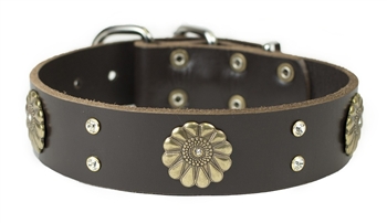 Fleur | Leather Dog Collar
