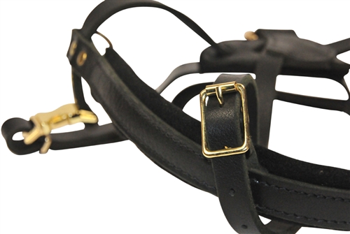 Arete Heavy Duty Leather Dog Harness 