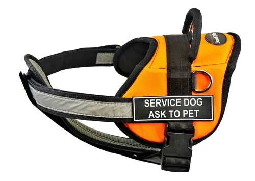 Working Dog Harness Vest w/ Patches & Chest Pad | DT Works