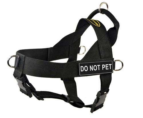 X-Small Black Fits Girth Size: 53cm to 64cm Dean & Tyler Universal No Pull Dog Harness with Adjustable Straps
