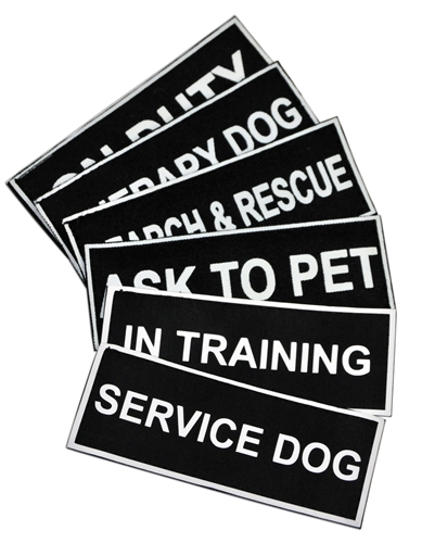 Dean & Tyler No-Pull Nylon Service Dog Harness – Adjustable With Removable Patches