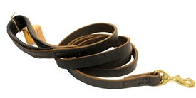 Soft Touch Black | Leather Dog Leash