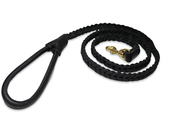 Comfort Braid Rolled | Leather Dog Leash