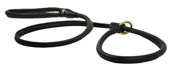 DT Rolled Leather Slip Leash Thin