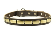Plated Beauty | Leather Dog Collar